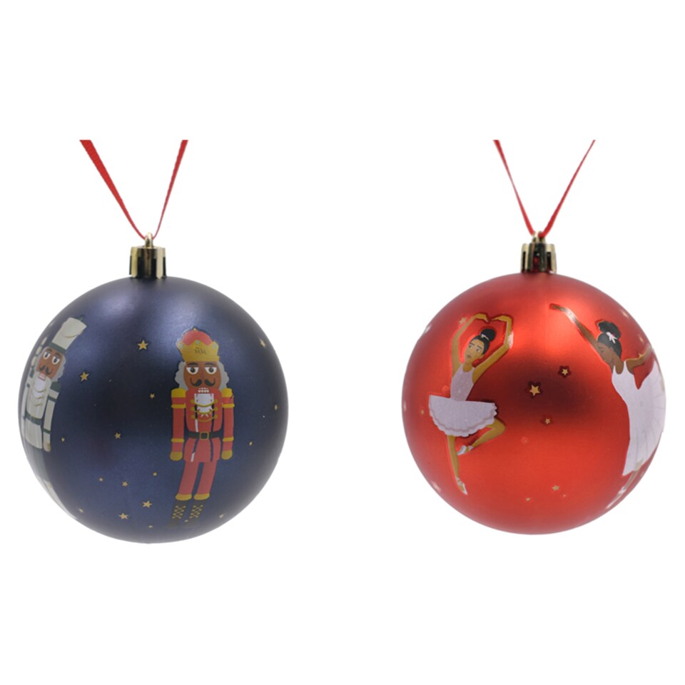 TESCO MARCH MUSES NUTCRAKER AND BALLERINA ASSORTMENT HANGING DECORATION
