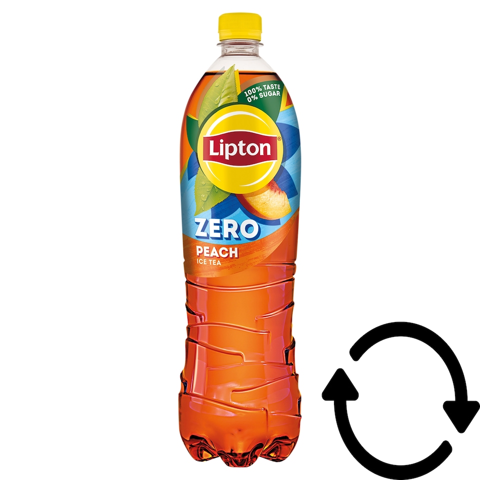 Lipton Ice Tea Zero energiamentes, őszibarack ízű üdítőital feketetea-kivonattal 1,5 l