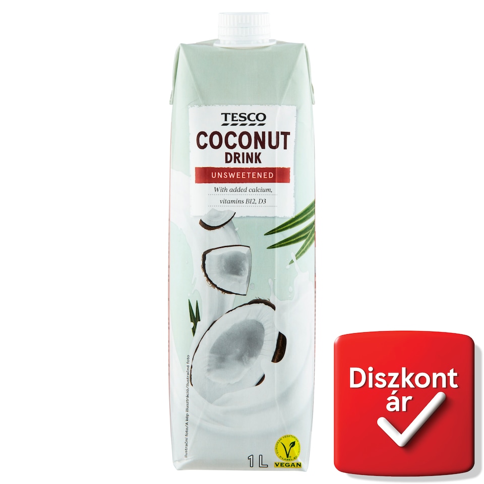 Tesco kókuszital hozzáadott kalciummal és vitaminokkal 1 l