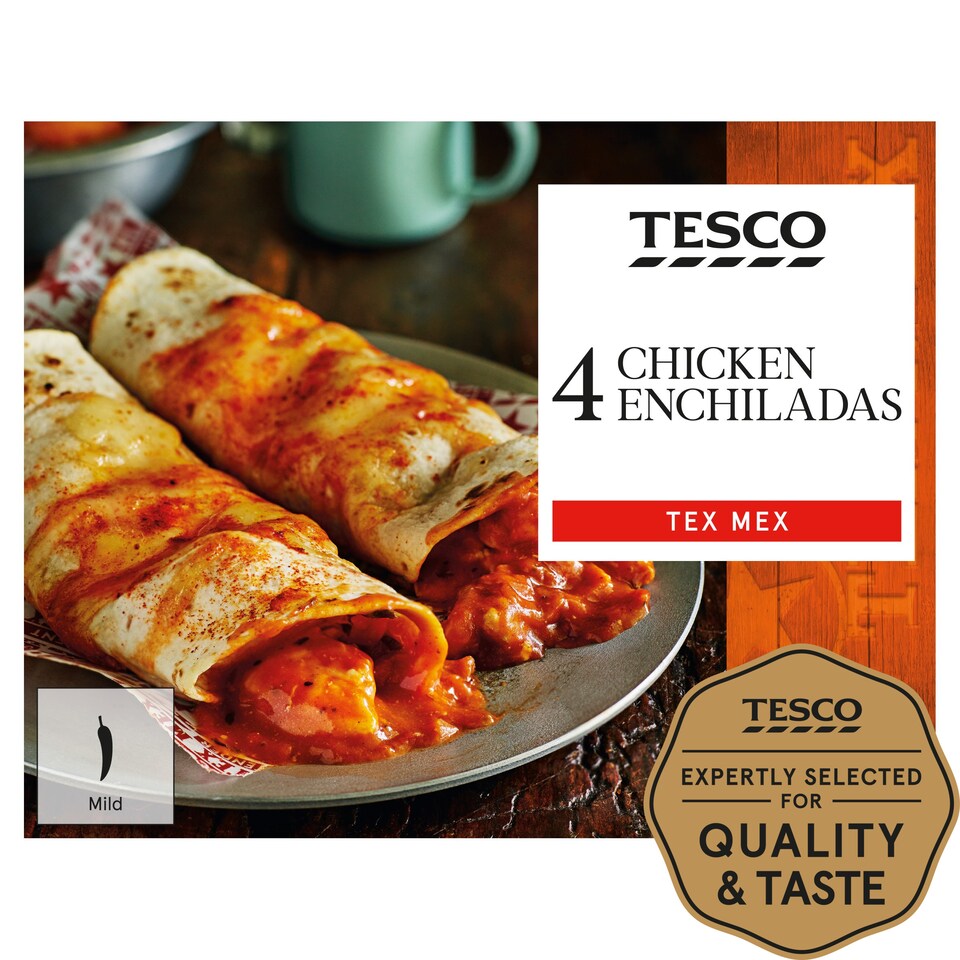 Tesco Tex Mex Chicken Enchiladas 480G Tesco Groceries