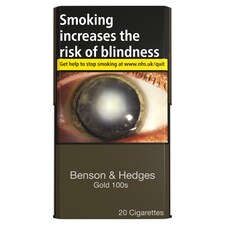 Benson & Hedges Gold 100'S 20 Cigarettes