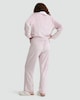 image 3 of F&F Fleece Stripe Print Revere Pyjamas Set in Pink