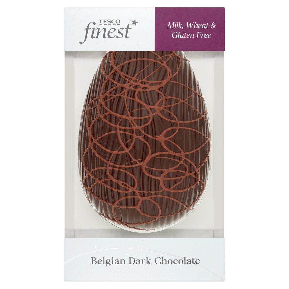 Tesco Finest Free From Belgian Dark Chocolate Egg 200G