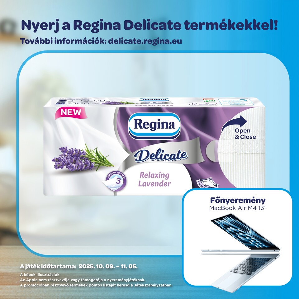 Regina Delicate Relaxing Lavender Handkerchiefs 3 Ply 90 pcs