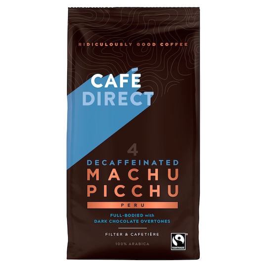 Cafedircet Decaffeinated Machu Picchu Ground Coffee 227G Tesco Groceries