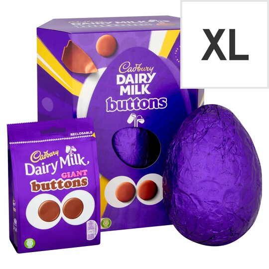 Cadbury Dairy Milk Giant Buttons Easter Egg 419G Tesco Groceries