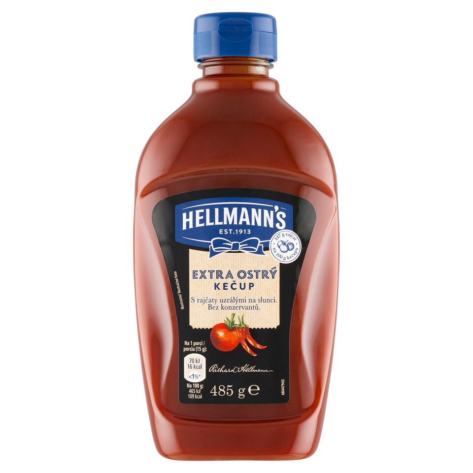 Obrázek 1 pro produkt Hellmann's Kečup extra ostrý 485g