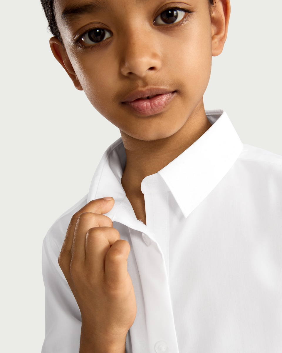image 1 of F&F Girls School 3-Pack Dressing Made Easy Shirts in White