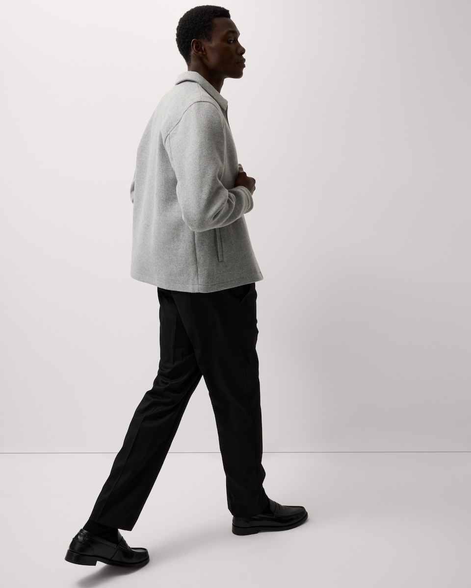 image 1 of F&F Regular Fit Elasticated Waist Trousers in Black