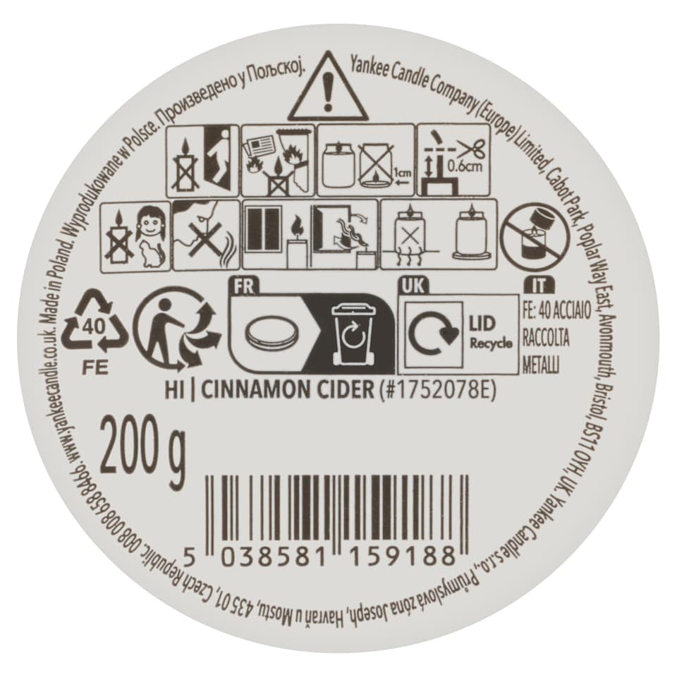 Obrázek 1 pro produkt Yankee Candle Home Inspiration Cinnamon Cider 200g