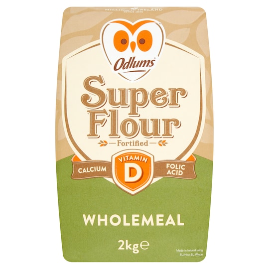 Odlums Super Flour Wholemeal 2Kg Tesco Groceries