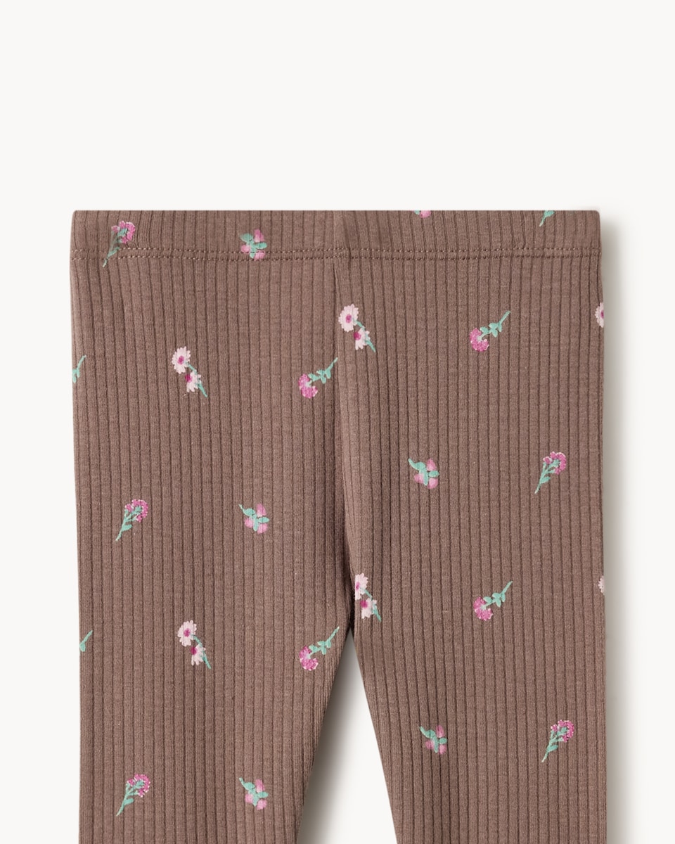 image 1 of Disney Bambi Cotton Rich Sweatshirt and Ribbed Leggings Set in Pink