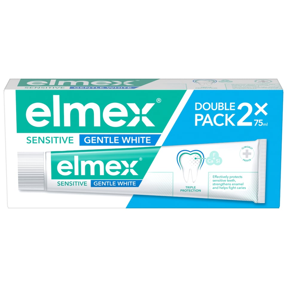 image 1 of elmex Sensitive Gentle White Toothpaste 2x 75 ml