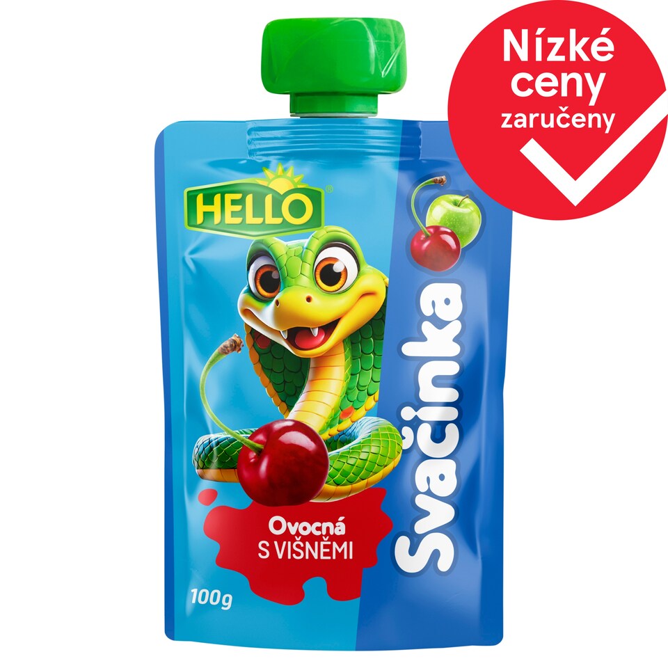 Hello Fruit Snack with Cherries 100g