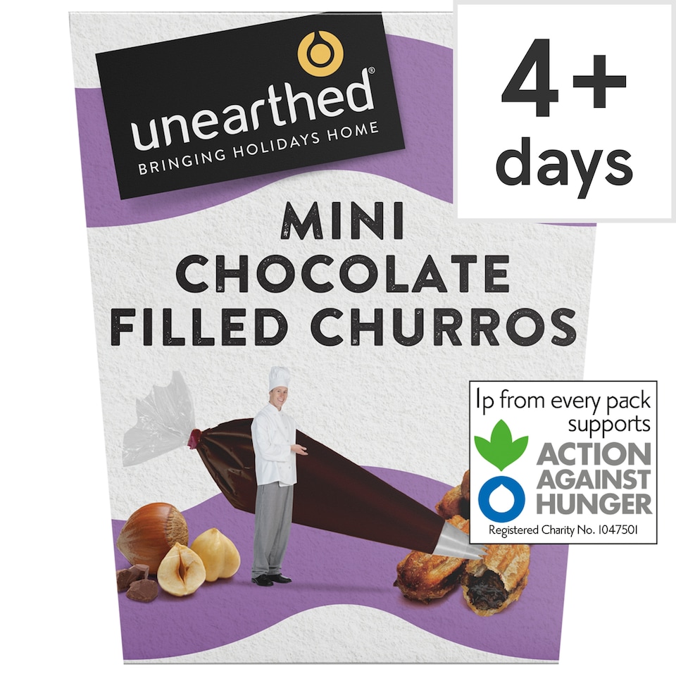 Unearthed Mini Chocolate Filled Churros 180g
