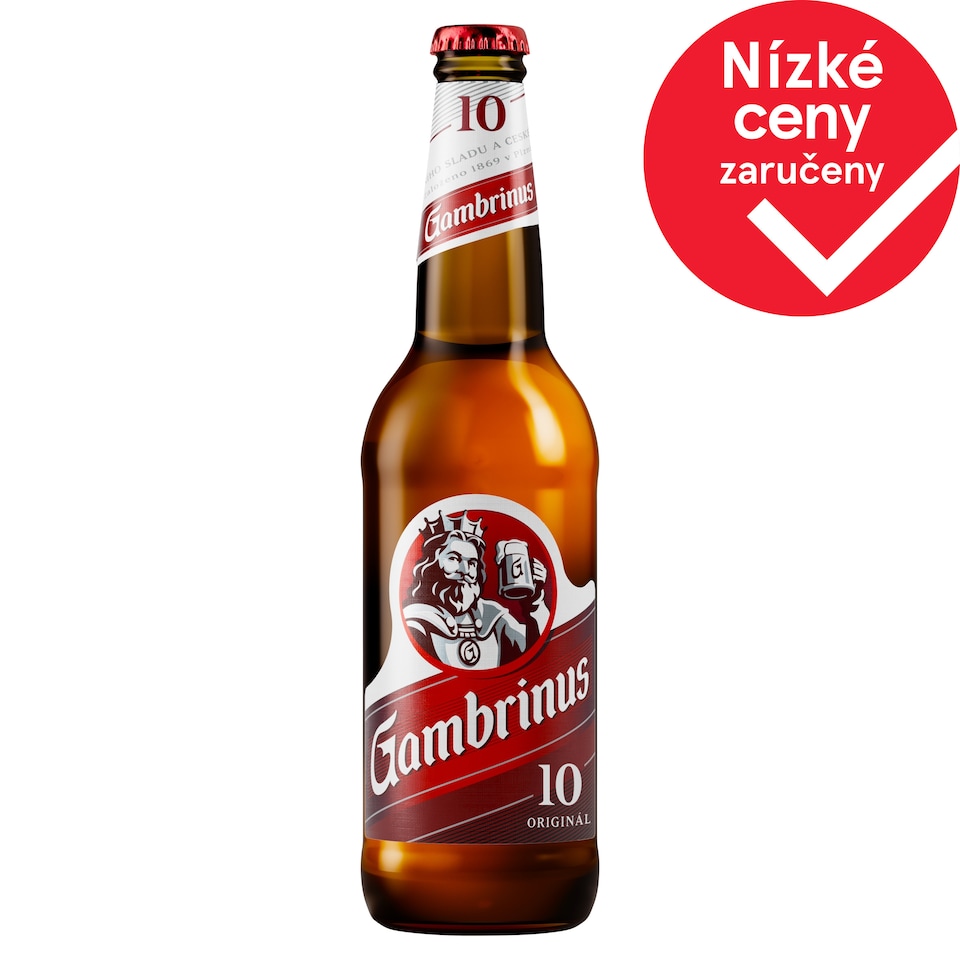 Gambrinus Originál 10 pivo výčepní světlé 0,5l