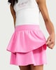 image 2 of F&F Girls Cotton Rich Tiered Skirt in Pink