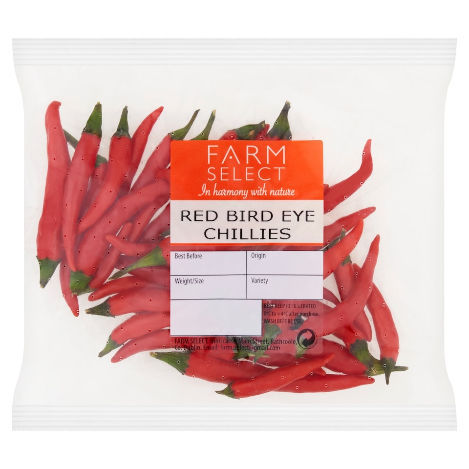 Farm Select Red Bird Eye Chillies 25g