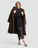 image 2 of F&F Organza Button Up Long Sleeved Shirt in Black
