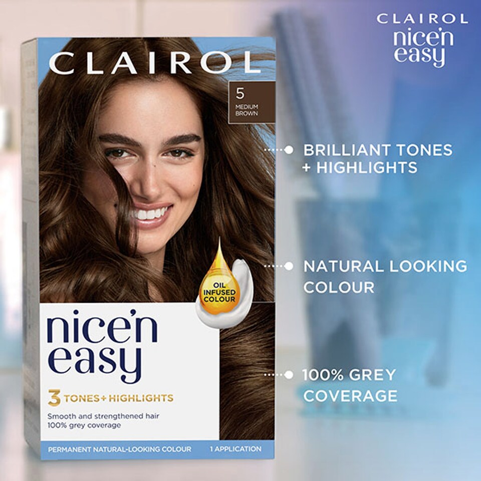 image 1 of Clairol Nice ‘N Easy Permanent Light Auburn 6R. Hair Dye