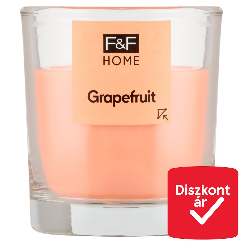 F&F Home Grapefruit illatos gyertya 95 g  1. kép