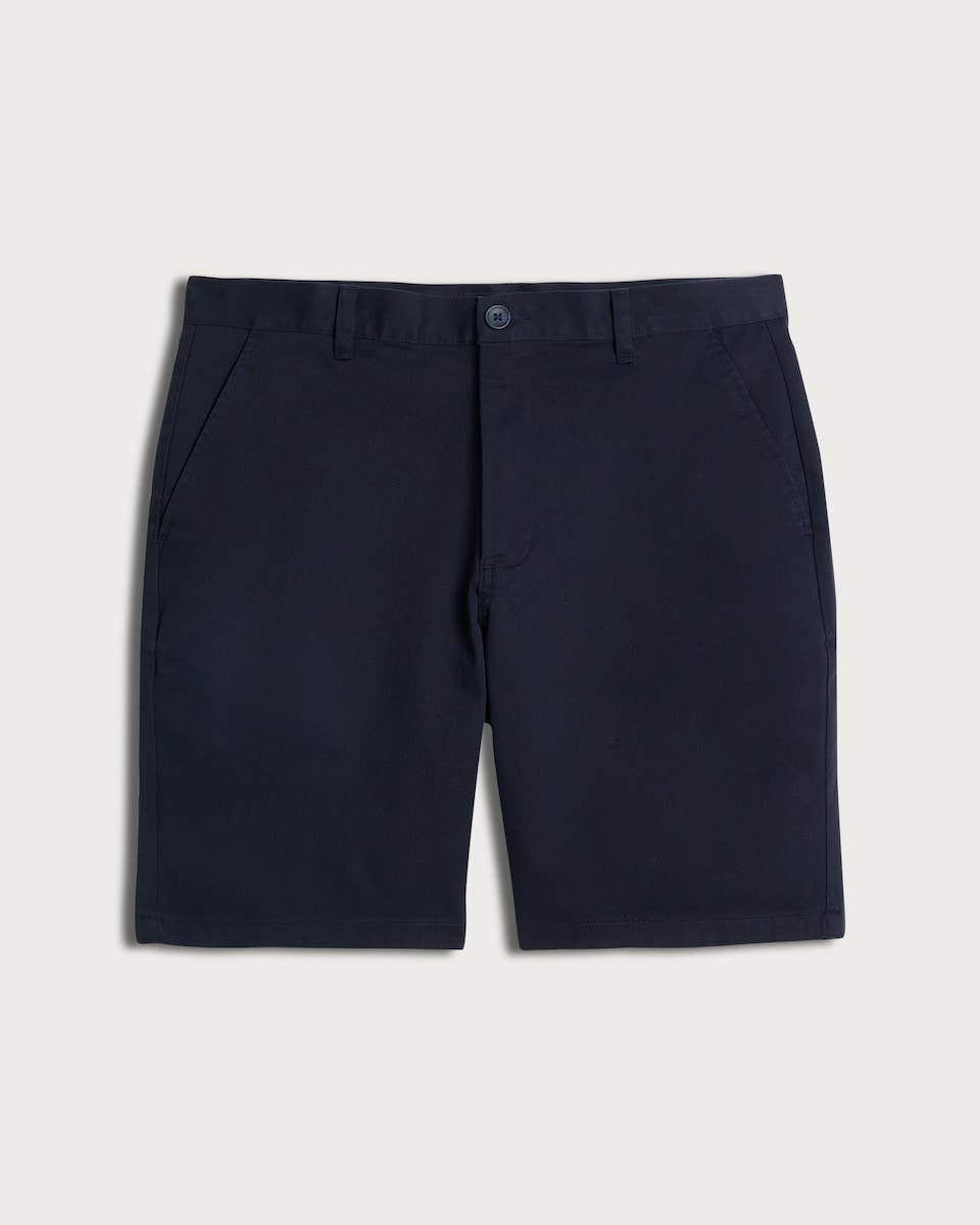 image 1 of F&F Cotton Rich Chino Shorts in Navy
