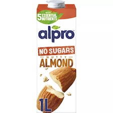 Alpro Almond No Sugar Long Life Dairy Free Drink 1L