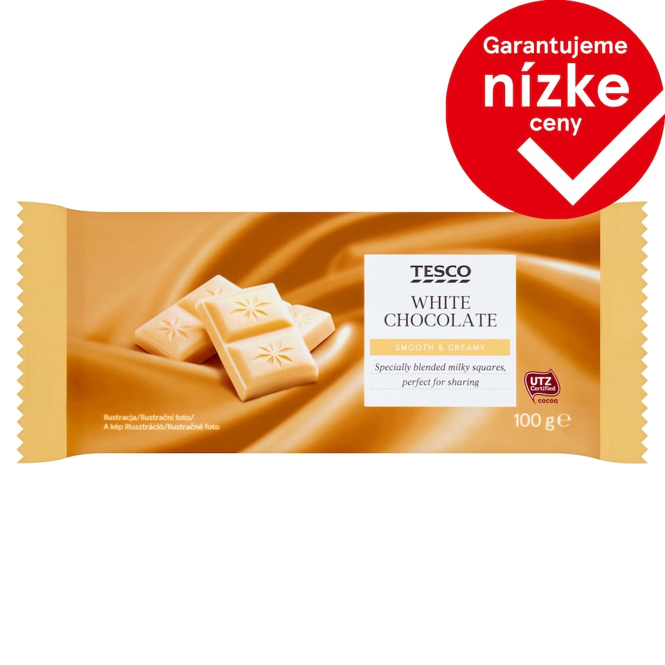 Tesco White Chocolate 100 g