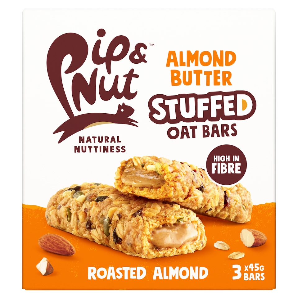 Pip & Nut Almond Butter Stuffed Original Oat Bar 3 x 45g