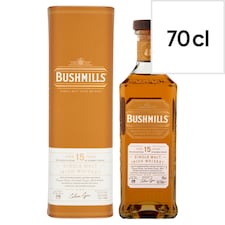 Bushmills 15 Year Old Single Malt Irish Whiskey 70 cl 