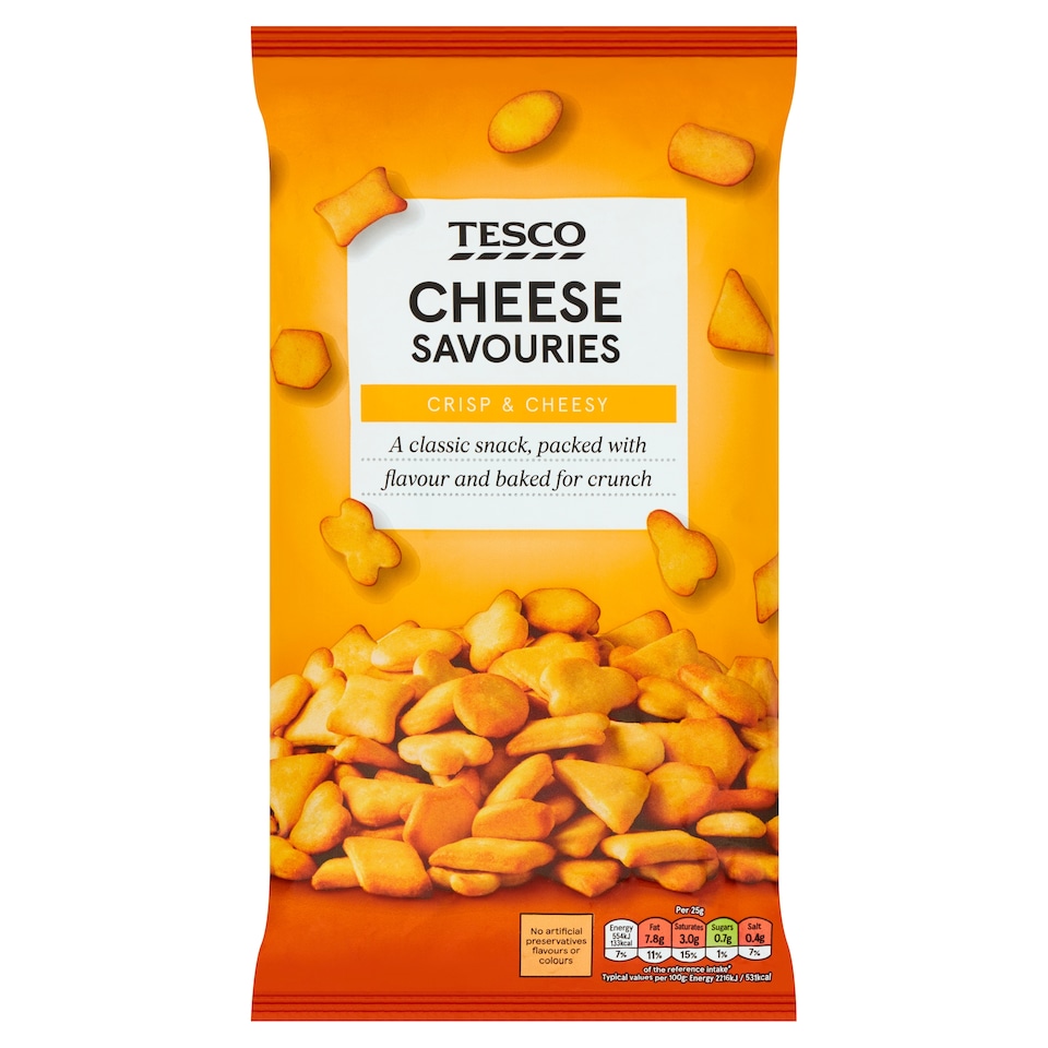 Tesco Cheese Savouries Snacks 250G