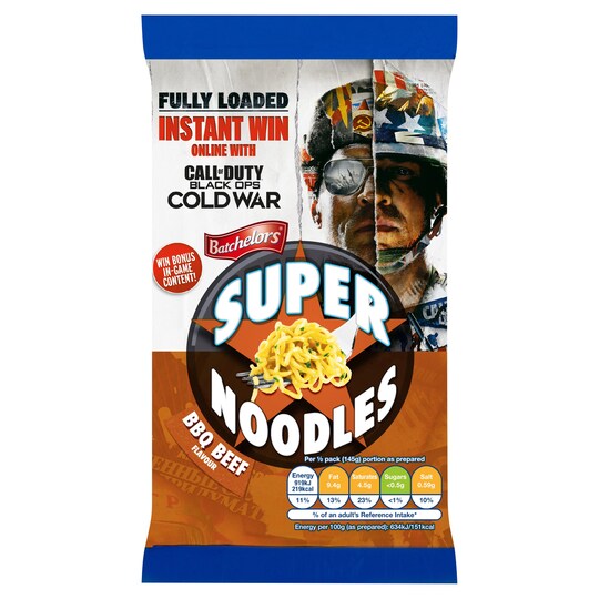 Batchelors Super Noodles Bbq Beef 90G Tesco Groceries