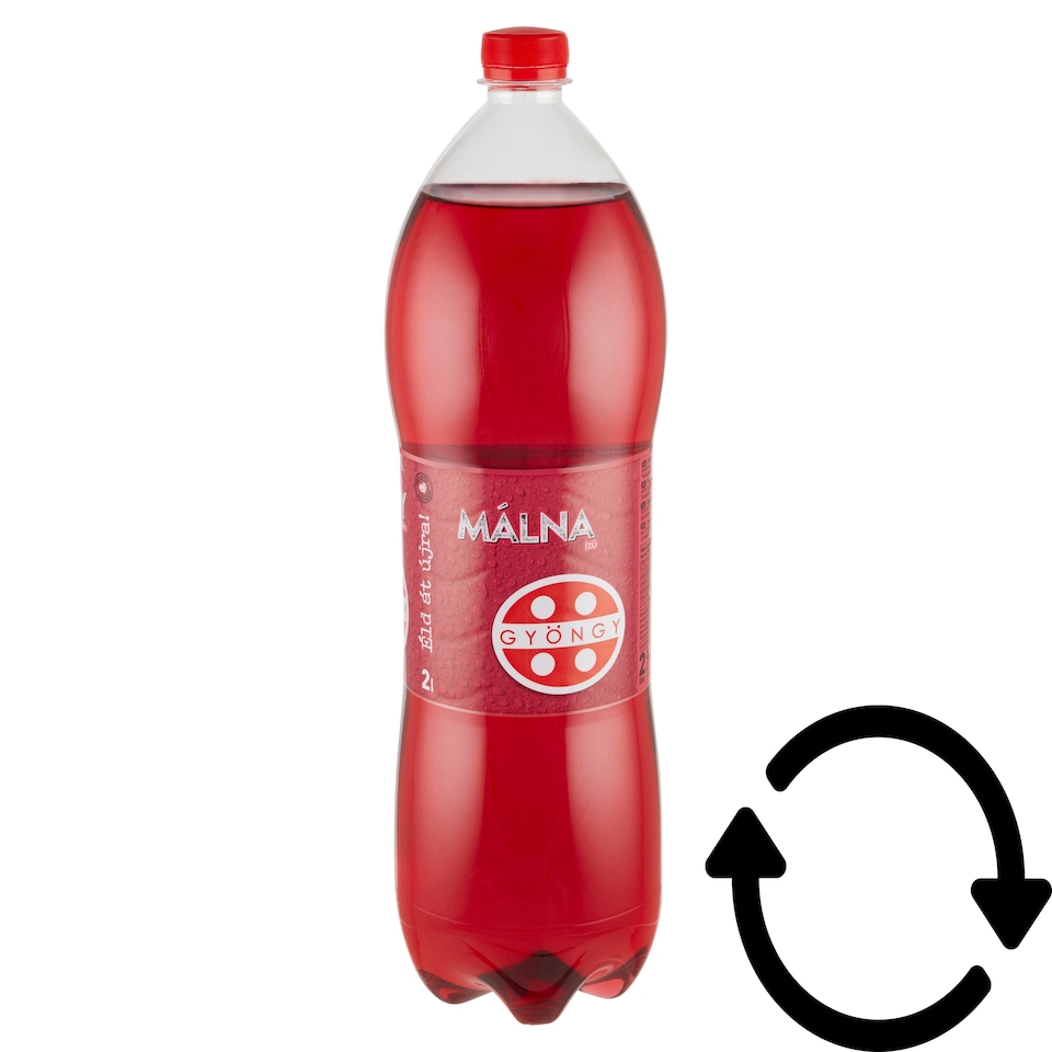 Gyöngy málnaízű energiamentes szénsavas üdítőital édesítőszerekkel 2 l