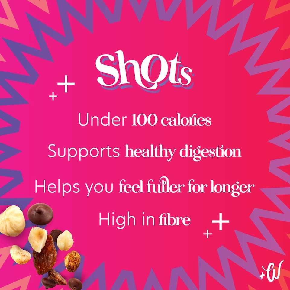 image 1 of Whitworths Shots Chocolate & Hazelnut 4 x 25g