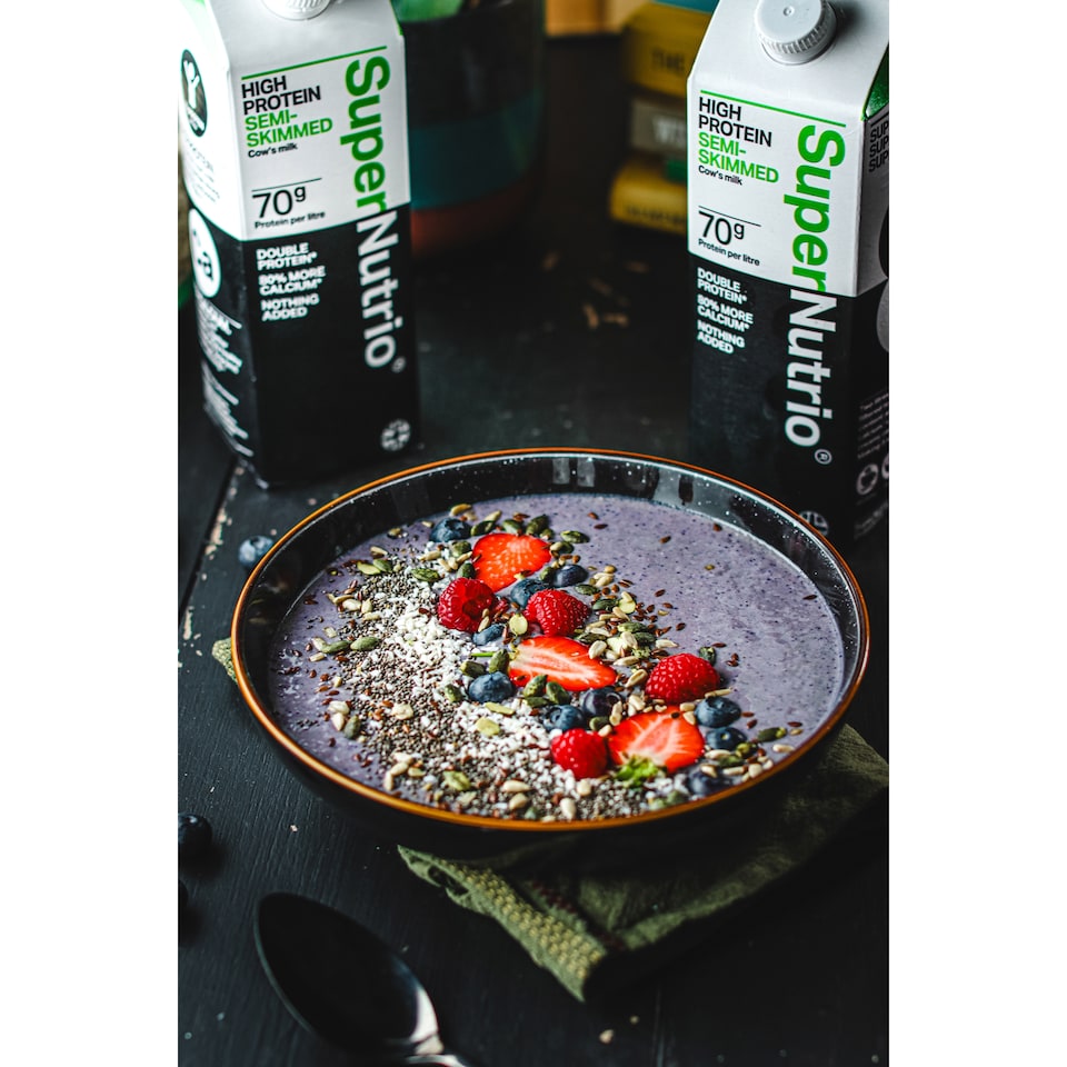 image 1 of SuperNutrio High Protein Fresh Semi Skimmed Milk 1l