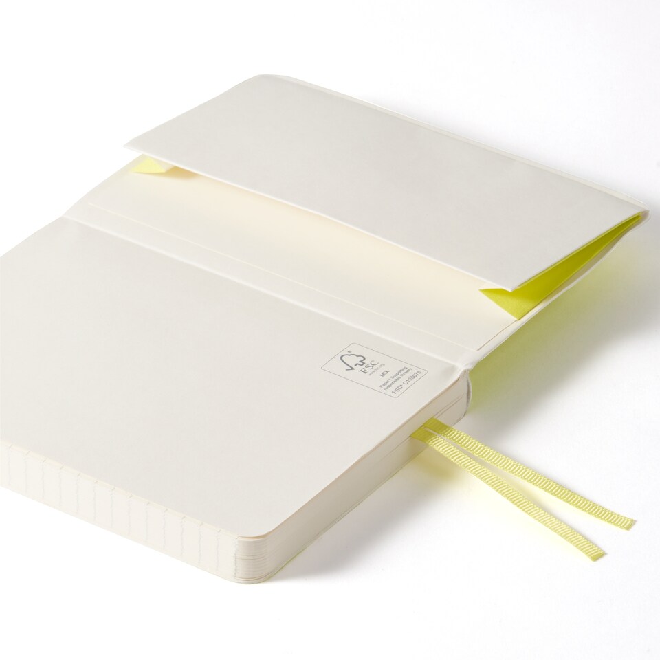 image 1 of Paperchase Agenzio Small Lime Ruled Notebook
