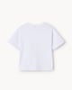 image 2 of F&F Girls Pure Cotton Bow Appliqué T-Shirt in Cream