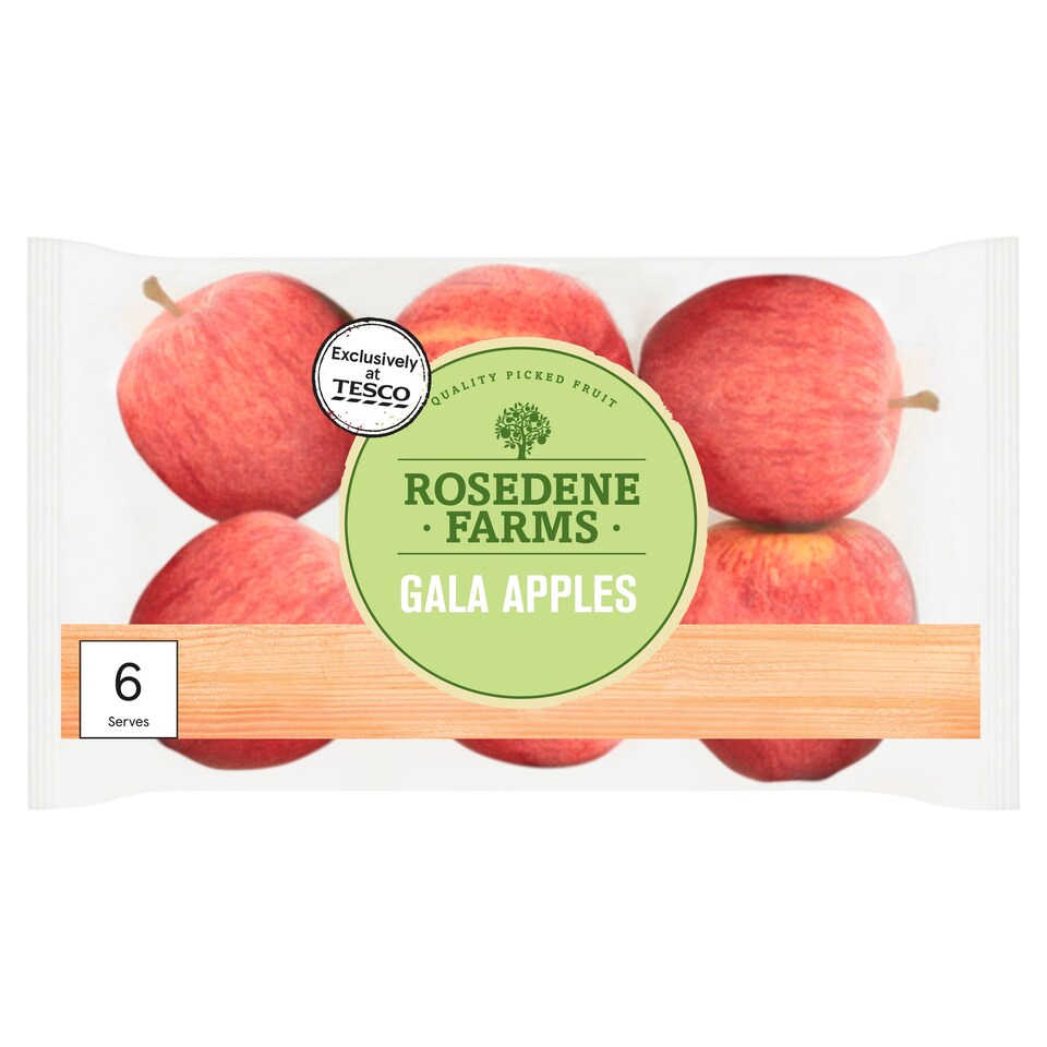 Rosedene Farms Gala Apples 6 Pack Tesco Groceries