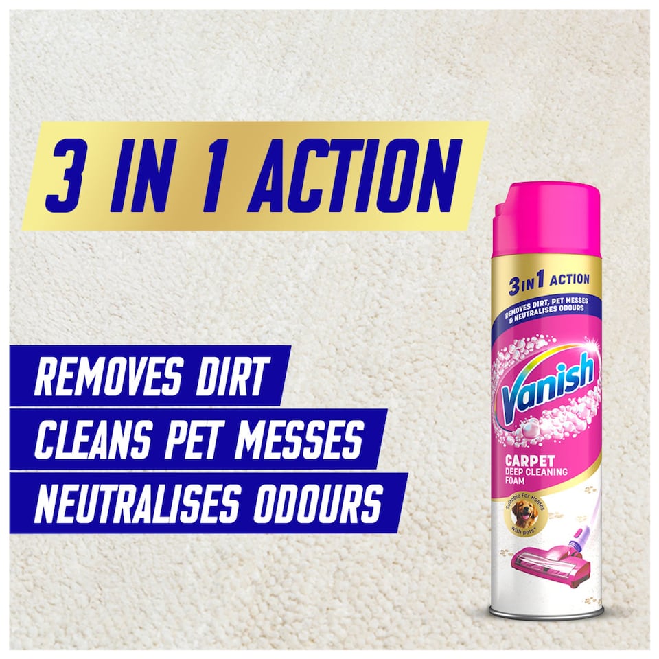 image 1 of Vanish Gold Carpet Cleaner Foam 600ml