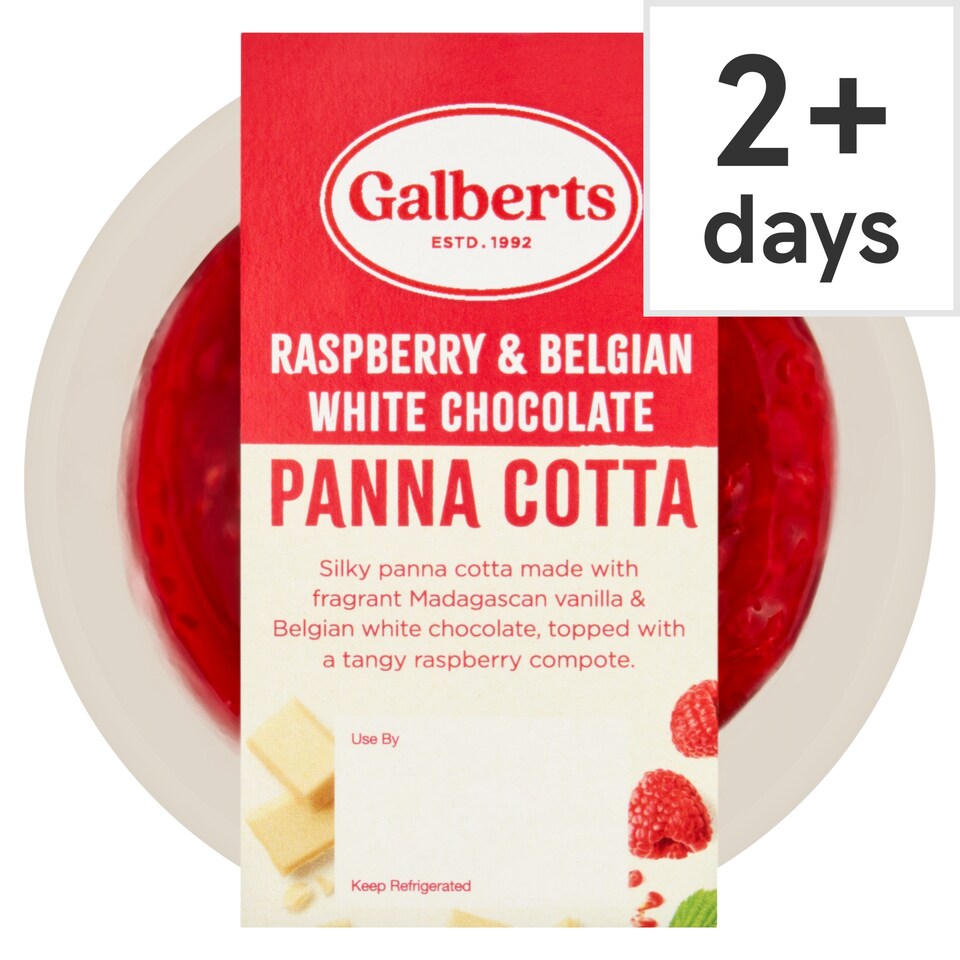 Galberts Raspberry & Belgian White Chocolate Panna Cotta 130g