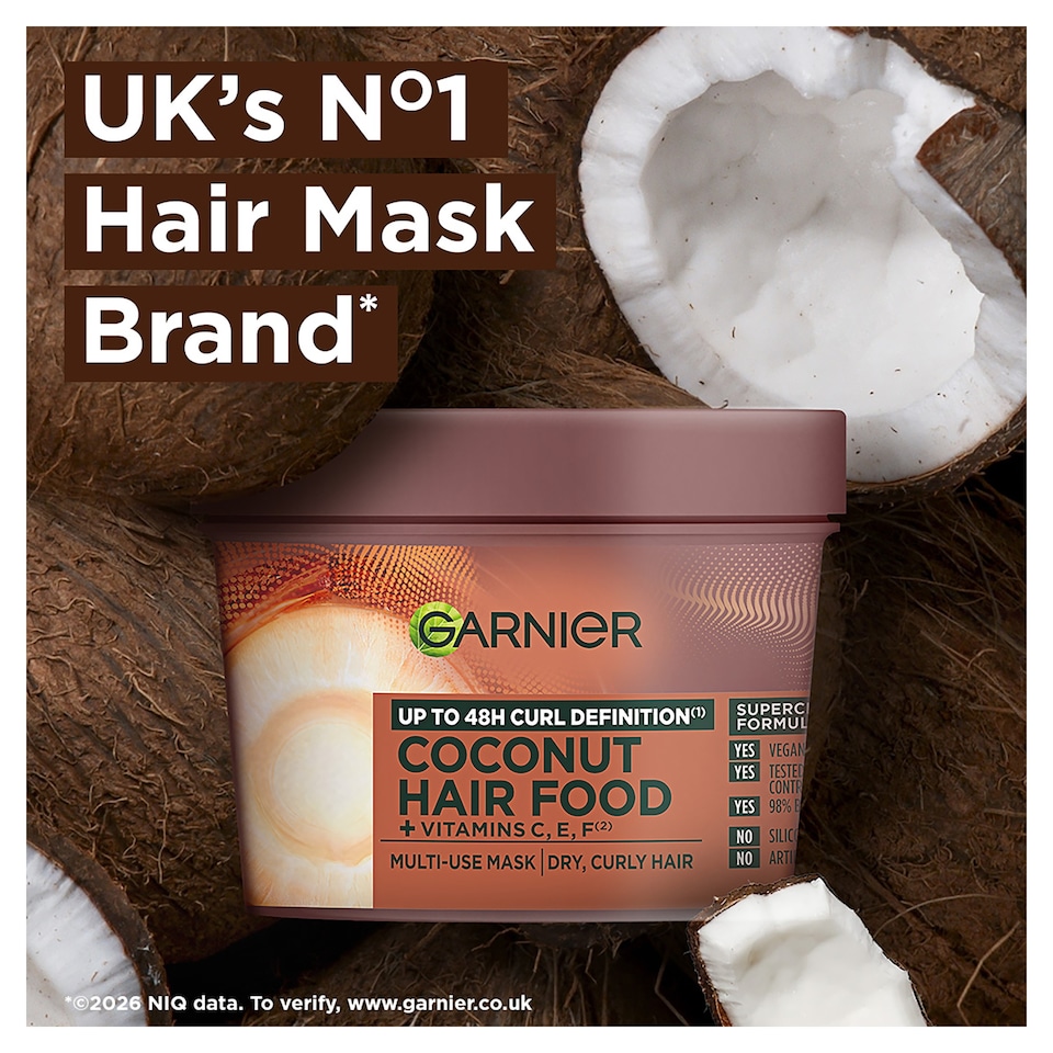 image 1 of Garnier Ultimate Blends Hair Food Coconut 3in1 Mask 400ml