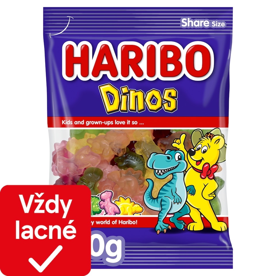 Haribo Dinos želé s ovocnými príchuťami 200 g