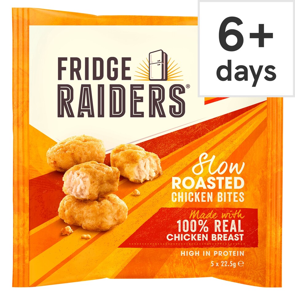 FRIDGE RAIDERS SLOW ROASTED CHICKEN BITES 22.5g X 5