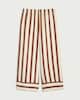 image 4 of F&F Striped Wide Leg Co-ord Trousers in Multi Brown