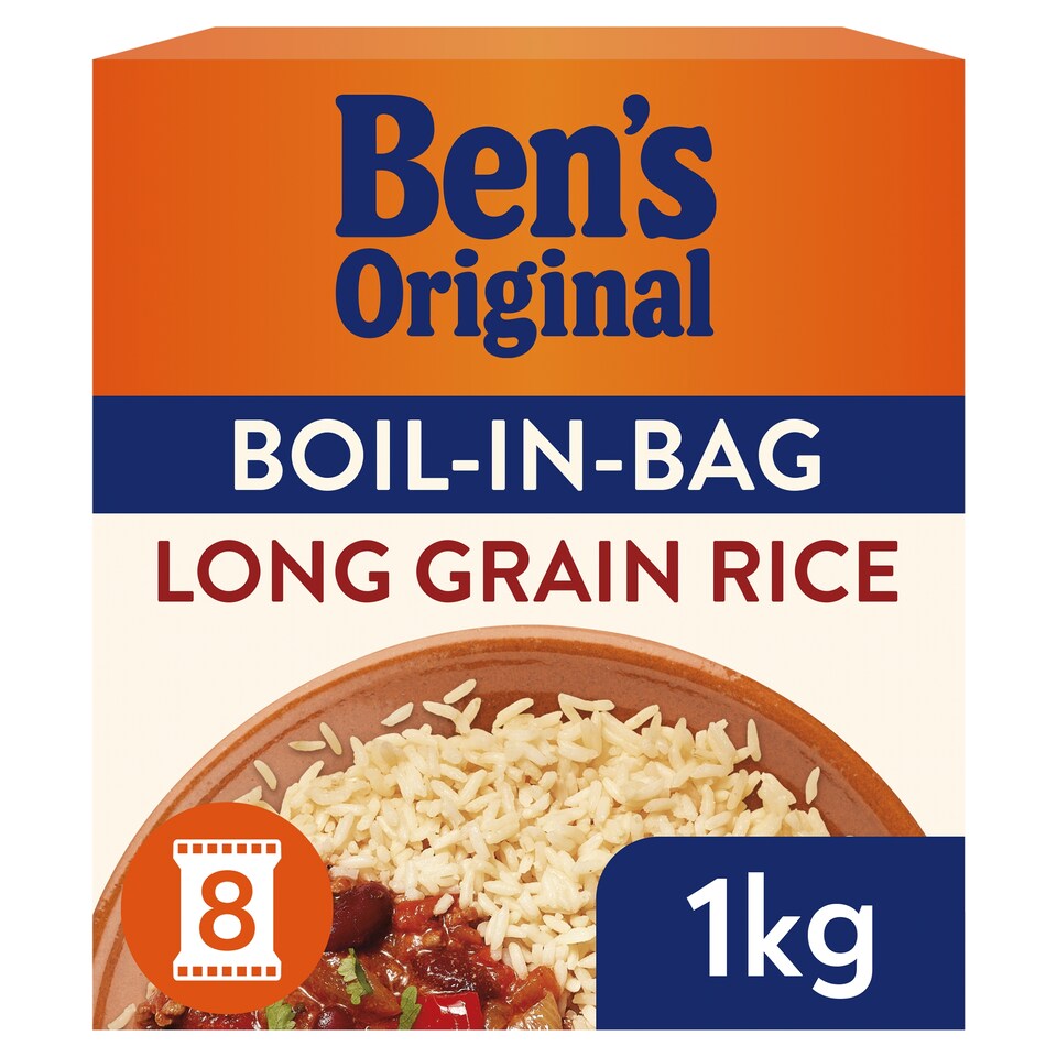 Ben's Original Boil In Bag Long Grain Rice 1Kg