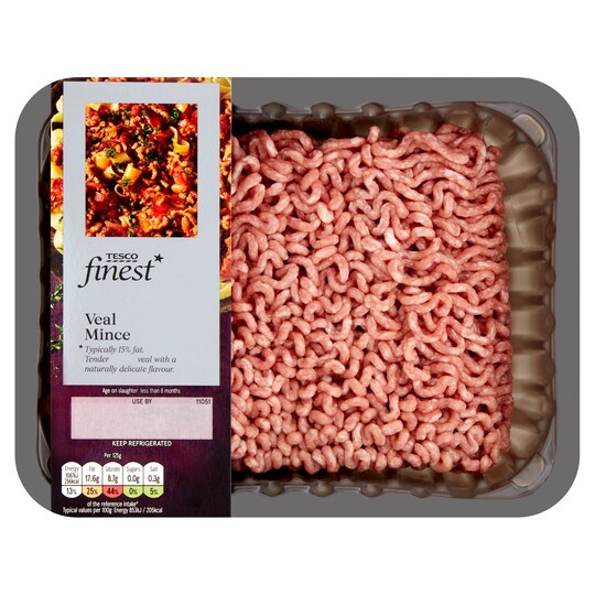 Tesco Finest Veal Mince 500G Tesco Groceries