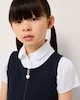 image 1 of F&F School Girls 2-Pack Cotton Rich Pinafore Dresses in Navy