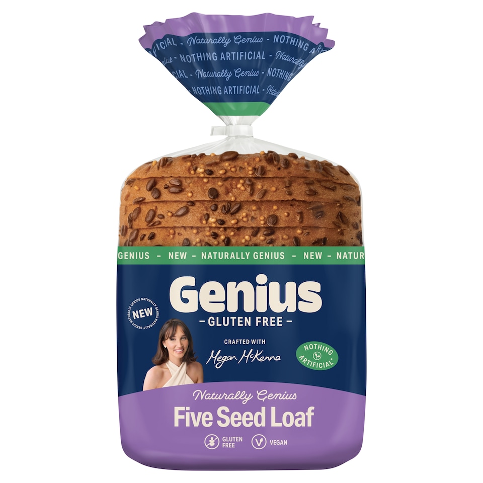 Genius Gluten Free Naturally Genius Five Seed Loaf 430g
