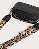 image 2 of SACHA Leopard Strap Crossbody Camera Bag in Black