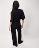 image 3 of F&F Textured Wide Leg Trousers in Black